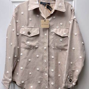 Blu Pepper button down top, Brand New